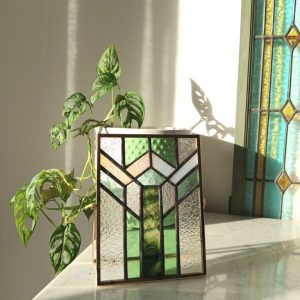 le-petit-atelier-du-verre-ornement de table-en-vitrail-support-pour-vitrail-soissons
